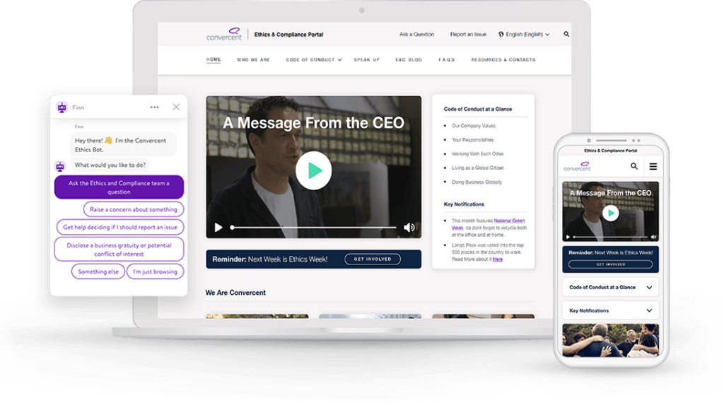 Convercent Ethics & Compliance Portal