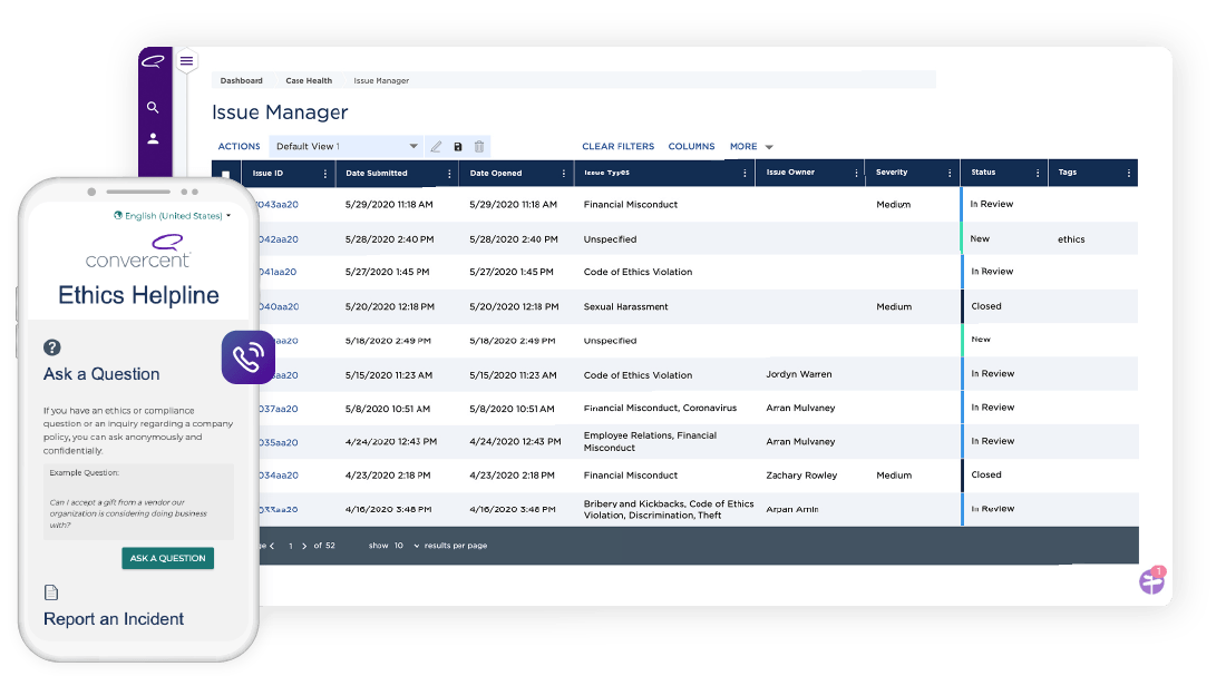 Compliance and Ethics Hotline Software Image