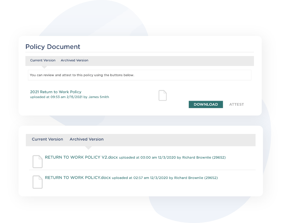 Policy Version Control Software Image