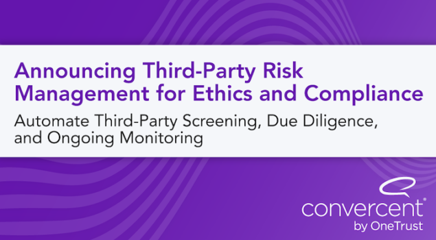 third party risk management from Convercent